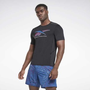 Reebok ACTIVCHILL Graphic Athlete T-Shirt Schwarz | 8691257-XE