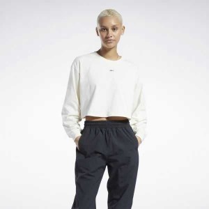 Reebok Classics Baumwoll Long Sleeve T-Shirt Weiß | 9024638-CJ