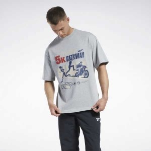 Reebok Jurassic World T-Shirt Grau | 4680521-FH
