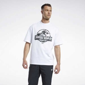 Reebok Jurassic World T-Shirt Weiß | 1234506-QY