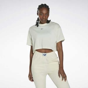 Reebok Les Mills Crop T-Shirt Weiß | 7908456-XL