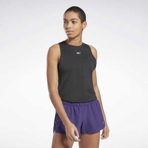 Reebok United By Fitness Perforated Tank Top Schwarz | 4781293-GD