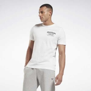 Reebok Weightlifting Novelty Graphic T-Shirt Weiß | 5682390-WP