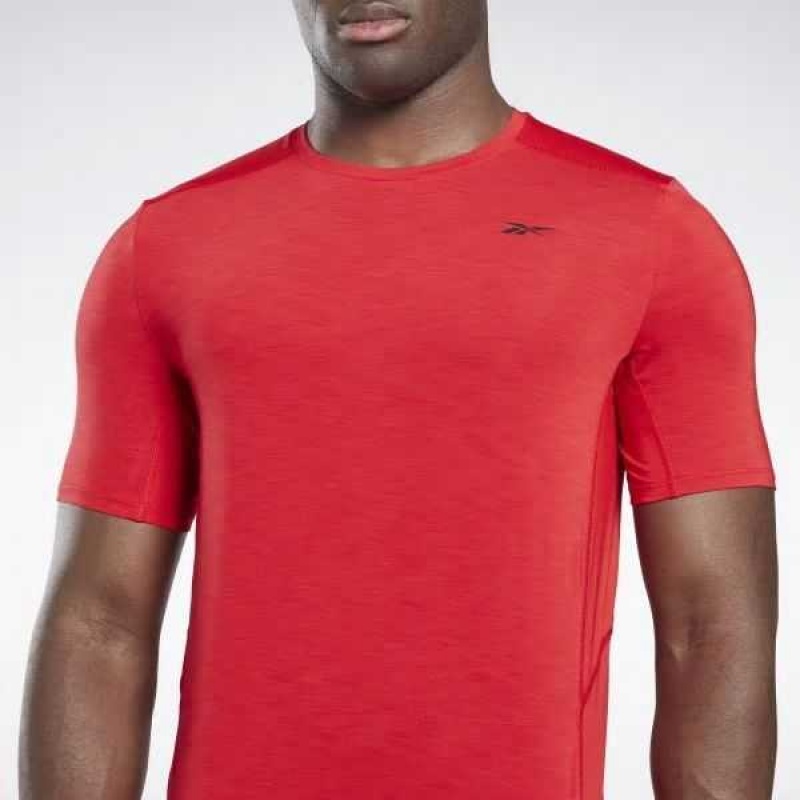 Reebok ACTIVCHILL Athlete T-Shirt Rot | 8529701-KM