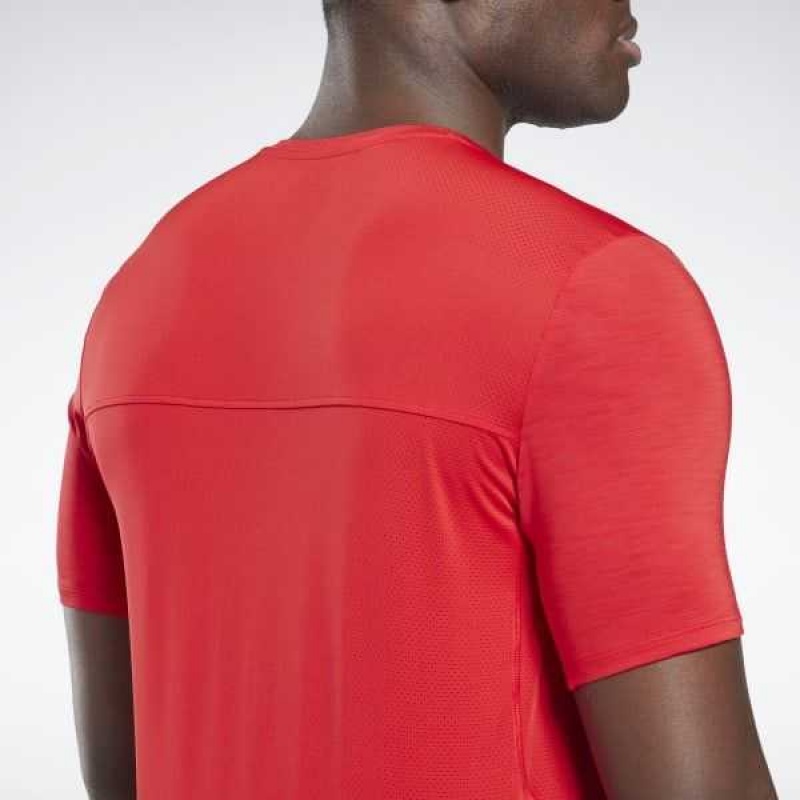 Reebok ACTIVCHILL Athlete T-Shirt Rot | 8529701-KM