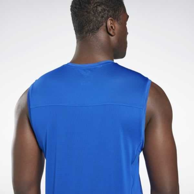Reebok ACTIVCHILL Ärmellose T-Shirt Blau | 1405873-FD