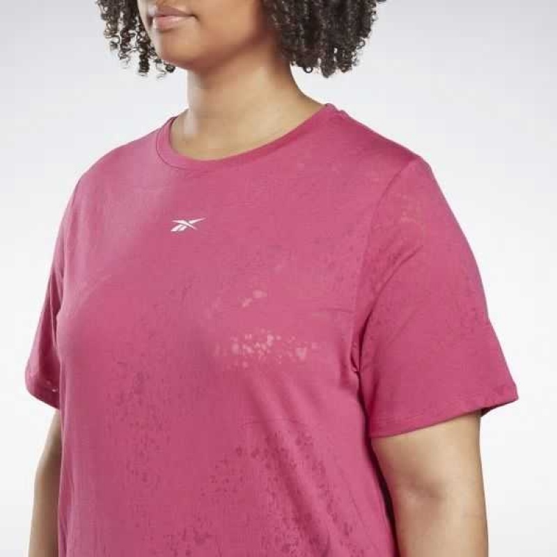 Reebok Burnout T-Shirt Rosa | 4892310-UW