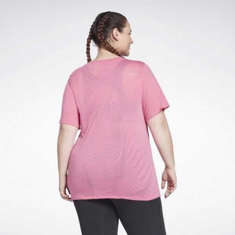 Reebok Burnout T-Shirt Rosa | 6314270-RU