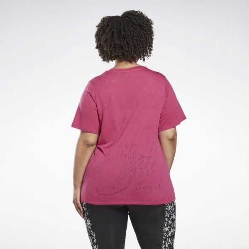 Reebok Burnout T-Shirt Rosa | 6947301-WZ