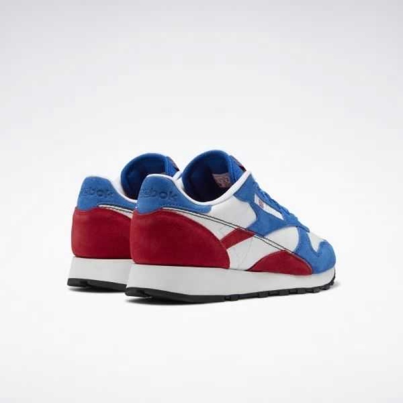 Reebok Classic Leather Make It Yours Shoes Blau Rot Weiß | 4981076-PT