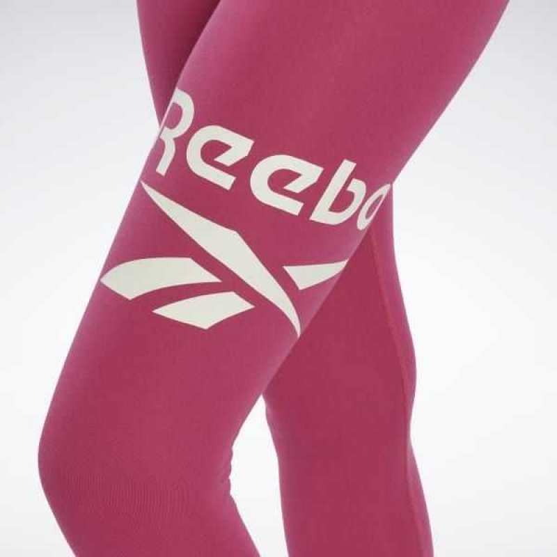 Reebok Identity Logo Leggings Rosa | 3702185-FX