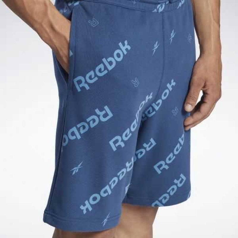 Reebok Identity Shorts Blau | 4563817-JL