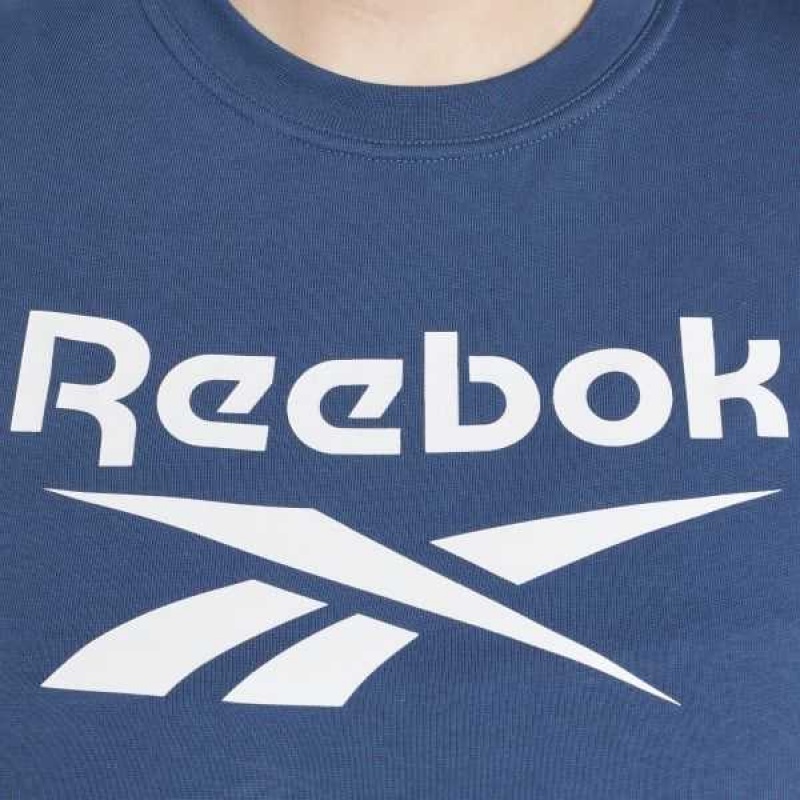 Reebok Identity T-Shirt Blau | 4916803-HX
