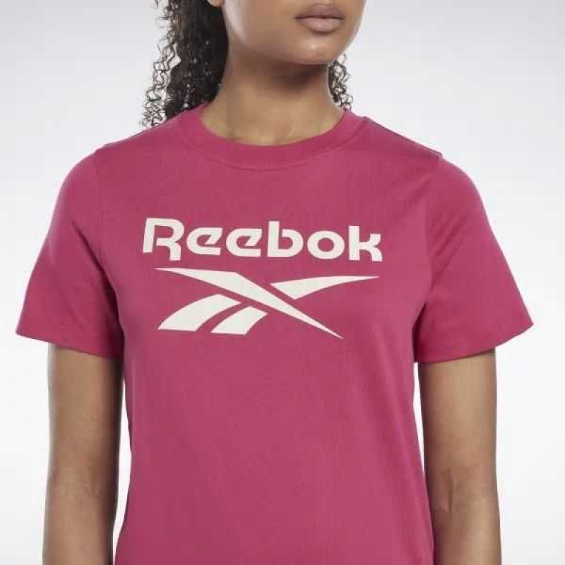 Reebok Identity T-Shirt Rosa | 4103589-OD