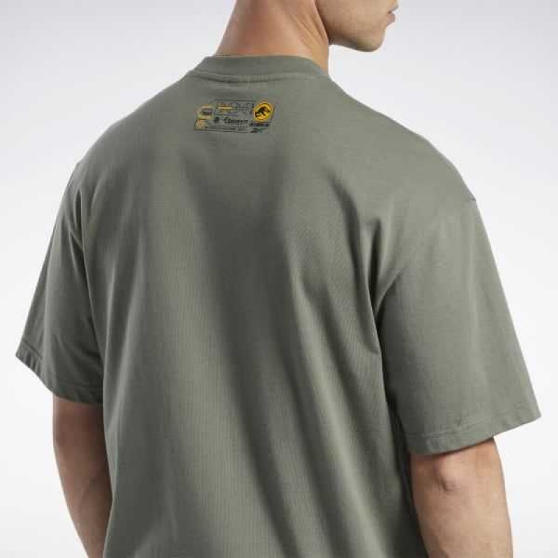Reebok Jurassic World T-Shirt Grün | 5760394-TM