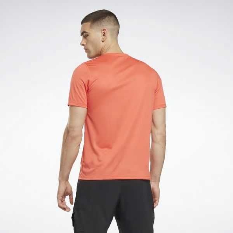 Reebok Lauf Graphic T-Shirt Orange | 0397826-GO