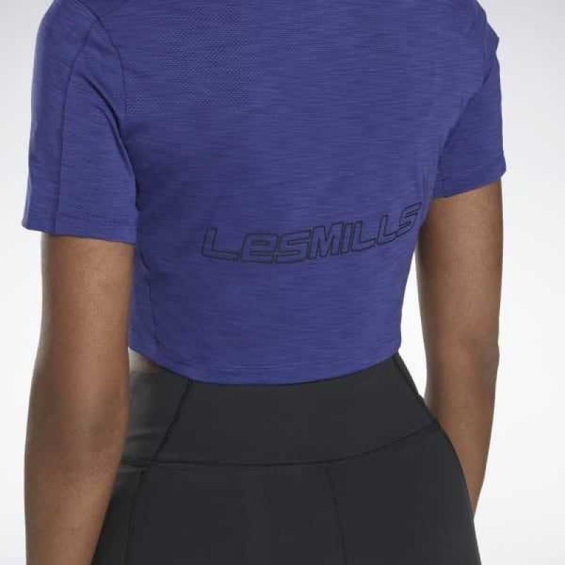 Reebok Les Mills ACTIVCHILL Stylen T-Shirt Lila | 6318549-PC