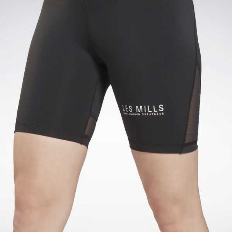 Reebok Les Mills Beyond the Sweat Bike Shorts Schwarz | 8630741-YC