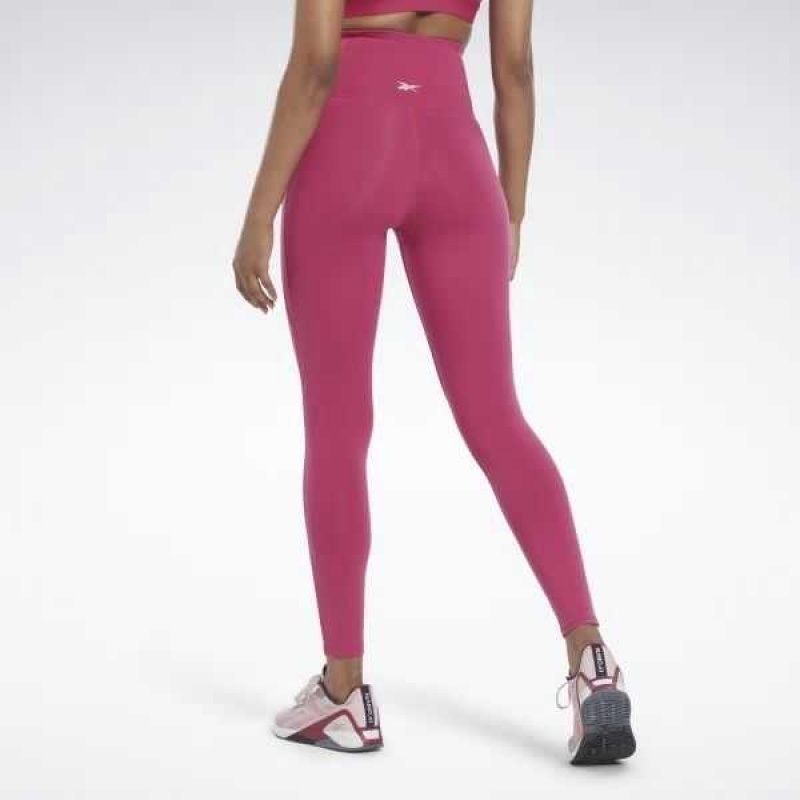 Reebok Lux High-Waisted Tights Rosa | 7268930-XD