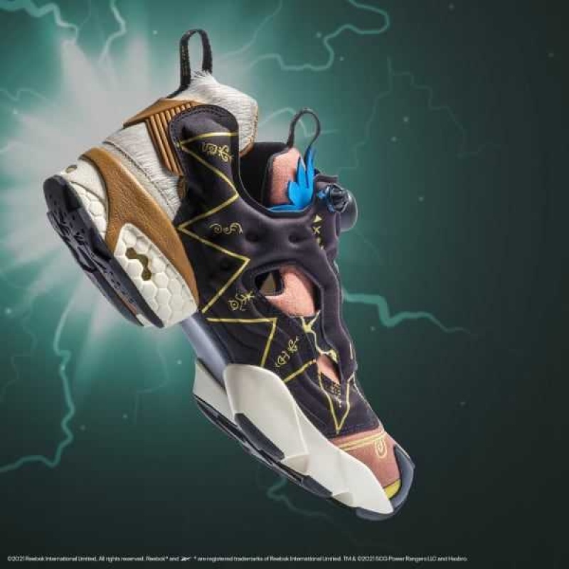 Reebok Power Rangers Instapump Fury 94 Shoes Schwarz Gold | 5671924-TS
