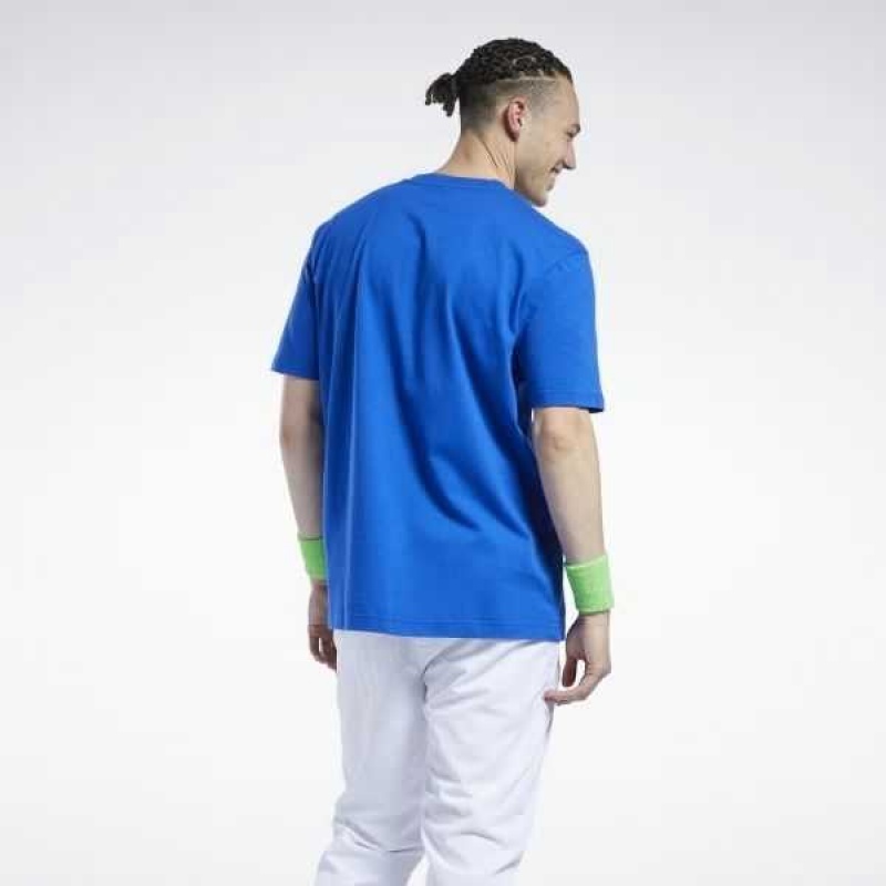 Reebok Power Rangers T-Shirt Blau | 0246389-MB