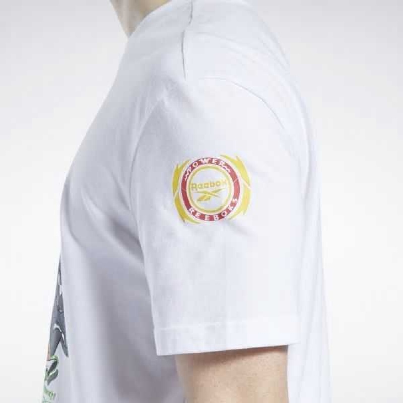 Reebok Power Rangers T-Shirt Weiß | 6372805-ZR