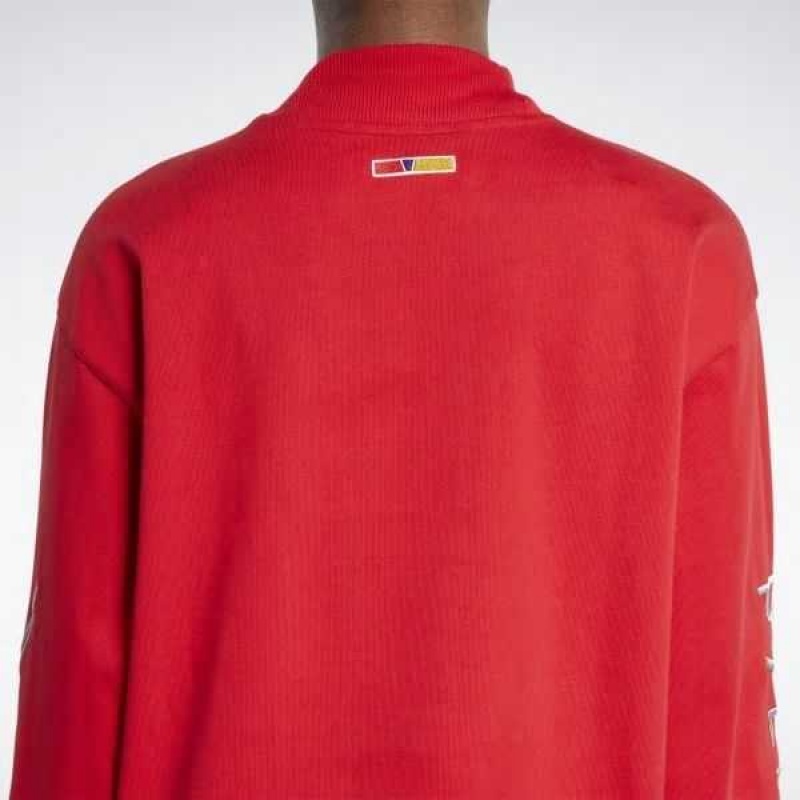 Reebok Pyer Moss Turtleneck Long Sleeve T-Shirt Rot | 3621059-UC