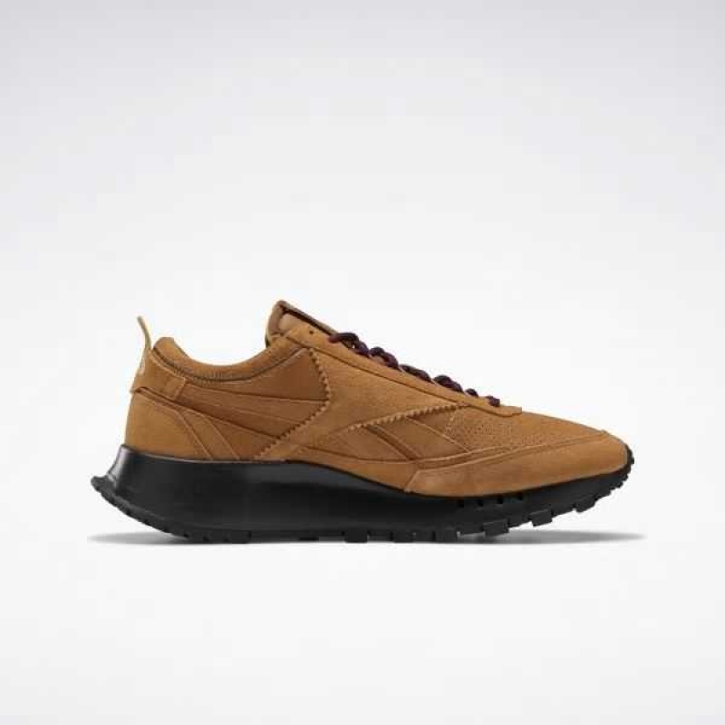 Reebok SNS Classic Leather Legacy Shoes Braun Bordeaux Gold | 5487361-CV