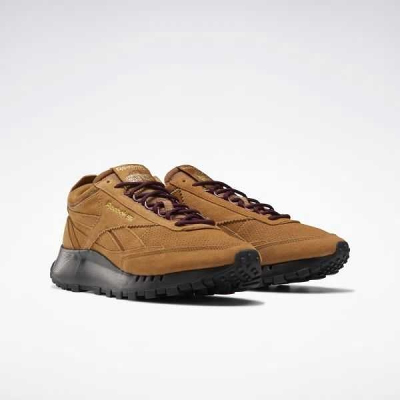 Reebok SNS Classic Leather Legacy Shoes Braun Bordeaux Gold | 5487361-CV