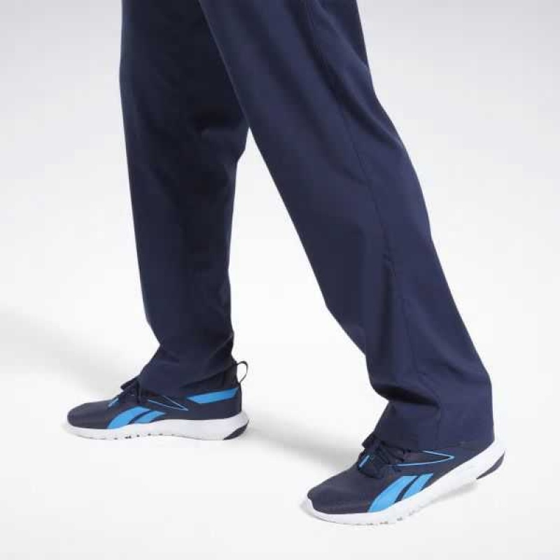 Reebok Sport Essentials Woven Unlined Pants Navy | 6431285-OH