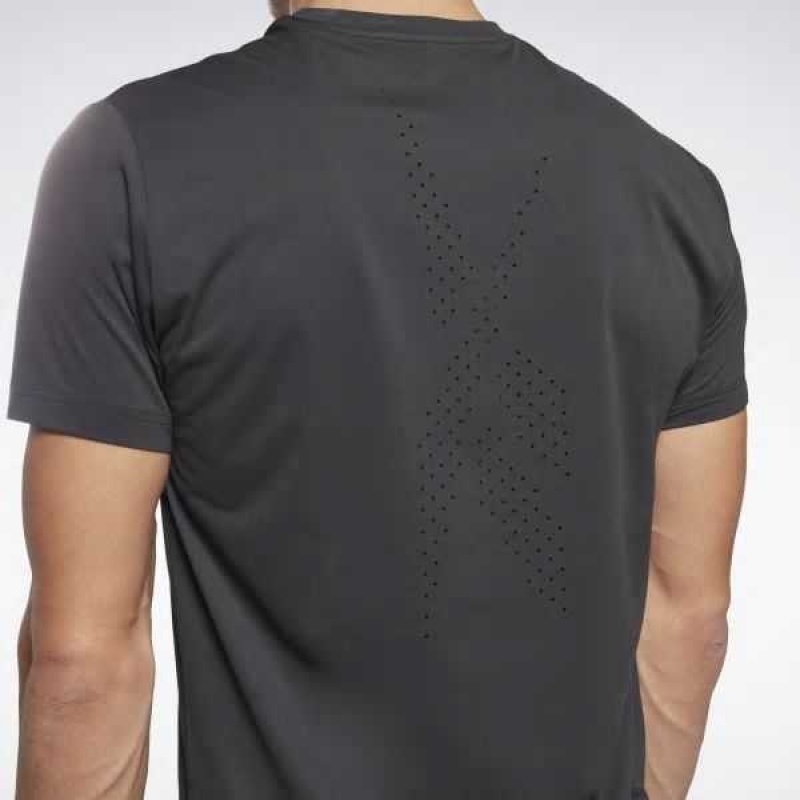 Reebok United By Fitness Perforated T-Shirt Schwarz | 4519237-OR