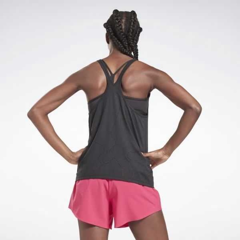 Reebok United By Fitness Perforated Tank Top Schwarz | 3920751-BX