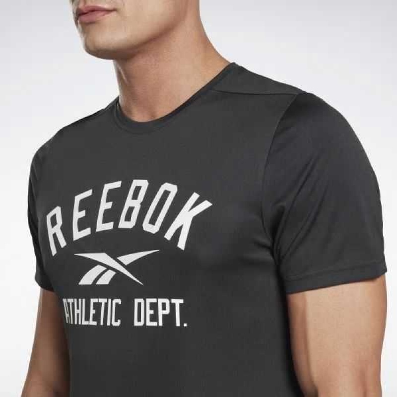 Reebok Workout Ready Graphic T-Shirt Schwarz | 2178950-EL